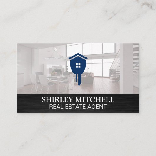 ロフトモダン | ホーム鍵実在エステートエージェントデザイン 名刺 (正面)