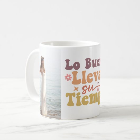 「ロブエノルヴァスティエンポ」カスタム引用文 コーヒーマグカップ (正面左)