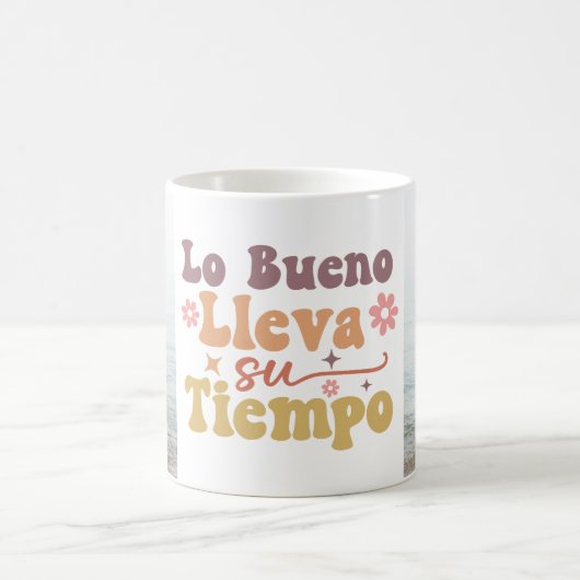 「ロブエノルヴァスティエンポ」カスタム引用文 コーヒーマグカップ (中央)