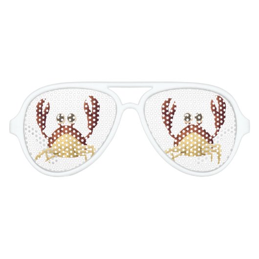 ロブスターおもしろいアダルトアビエーターパーティーシェード アビエーターサングラス (正面)