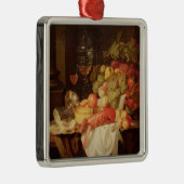 ロブスターが付いている静物画 メタルオーナメント (右)