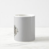 ロブスターで亀と戦うダイバー コーヒーマグカップ (中央)