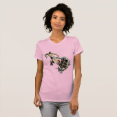 ロブスターで亀と戦うダイバー Tシャツ (正面フル)