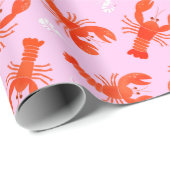 ロブスターとエビ ラッピングペーパー (ロールコーナー)