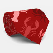 ロブスターとカニのネクタイ ネクタイ (ロール)