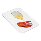 ロブスターとワイン マグネット (右側)