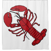 ロブスターのシャワー・カーテン シャワーカーテン (正面)