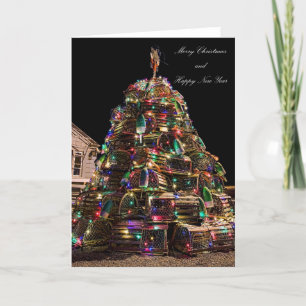 ロブスターのトラップのクリスマスカード シーズンカード