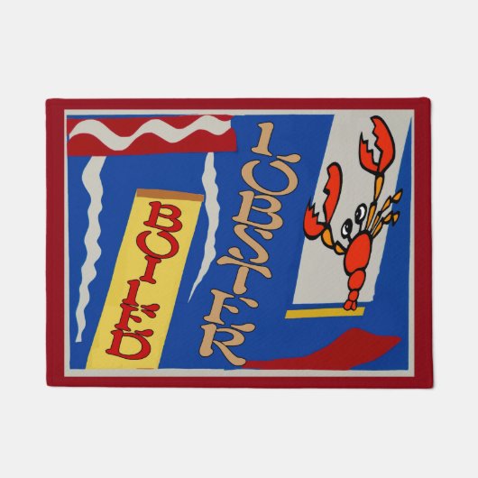 ロブスターの名前またはアドレスの追加 ドアマット (正面)