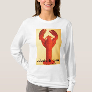 ロブスターの恋人のTシャツ。 シーフードの食べる人 Tシャツ