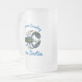 ロブスターのBluenoseの国のノバスコシアのビールのジョッキ フロストグラスビールジョッキ (正面左)