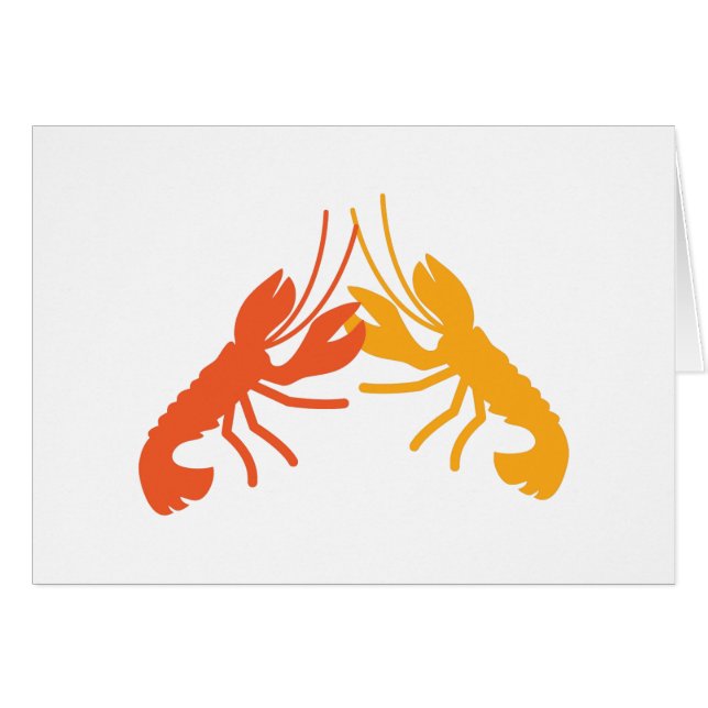 ロブスターのcrayfishの戦い (正面横)