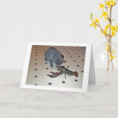 ロブスターはカードを焼きます カード (黄色い花)