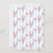 ロブスターはブライダルシャワーのキャッチセレクト 招待状 (裏面)