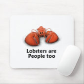 ロブスターは人々ですも マウスパッド (マウス)