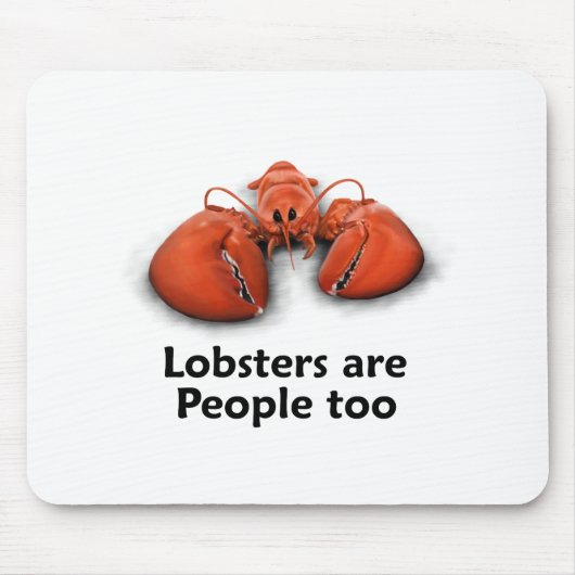 ロブスターは人々ですも マウスパッド (正面)
