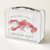 ロブスターは姓と焼けます メタルランチボックス (裏面)