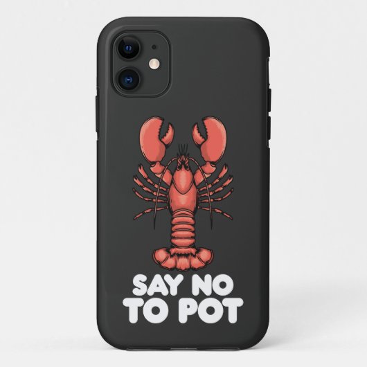 ロブスターは鍋に反対 Case-Mate iPhoneケース (裏面)