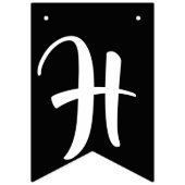 ロブスターをテーマにした赤白黒誕生日パーティー バンティングフラッグ (第2の旗)