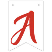 ロブスターをテーマにした赤白黒誕生日パーティー バンティングフラッグ (第3の旗)