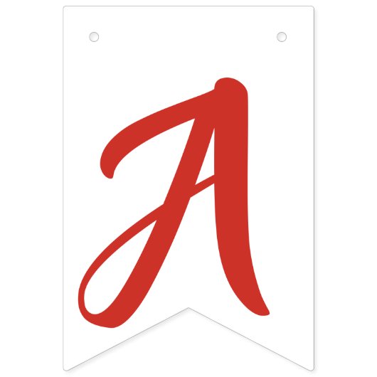 ロブスターをテーマにした赤白黒誕生日パーティー バンティングフラッグ (第3の旗)