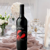 ロブスターアカザメの煮沸パーティー名 ワインラベル