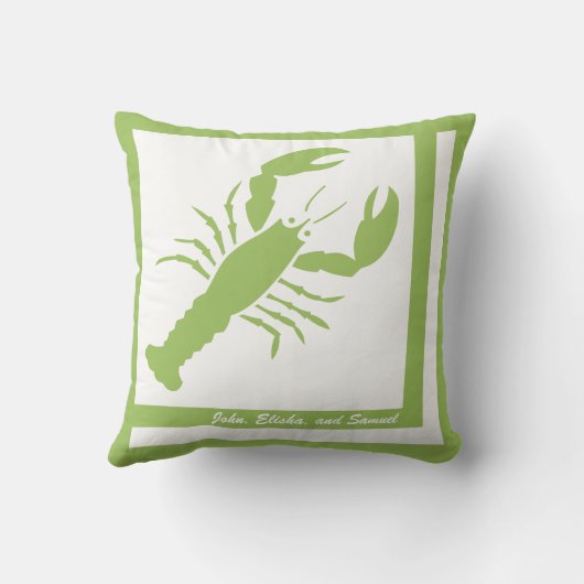 ロブスターイメパーソナライズされたージAmerican MoJo枕 クッション (裏面)