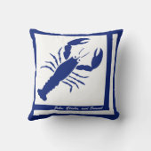 ロブスターイメパーソナライズされたージAmerican MoJo枕 クッション (裏面)