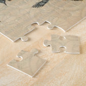 ロブスターイラストレーションアンティークメインシーフード ジグソーパズル (側面)