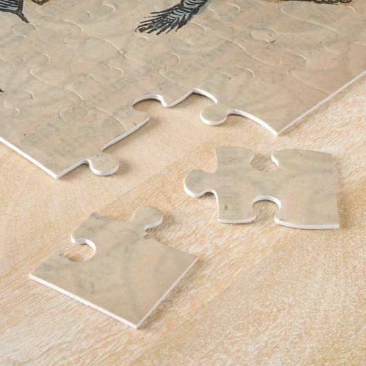 ロブスターイラストレーションアンティークメインシーフード ジグソーパズル (側面)