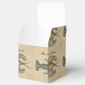 ロブスターイラストレーションアンティークメインシーフード フェイバーボックス (オープン)