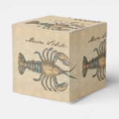 ロブスターイラストレーションアンティークメインシーフード フェイバーボックス (裏面サイド)