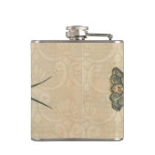 ロブスターイラストレーションアンティークメインシーフード フラスク (裏面)