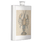 ロブスターイラストレーションアンティークメインシーフード フラスク (右)