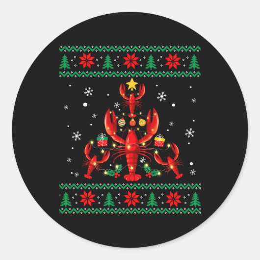 ロブスターオラットツリー醜い ラウンドシール (正面)