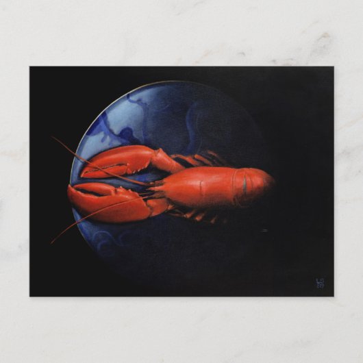 ロブスターオンティファニープレート ポストカード (正面)