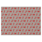 ロブスターカニの海馬クリムゾングリーン テーブルクロス (正面(横))