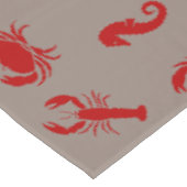 ロブスターカニの海馬クリムゾングリーン テーブルクロス (アングル)