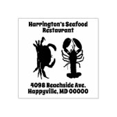 ロブスターカニ魚介類会社名住所 ラバースタンプ (インプリント)