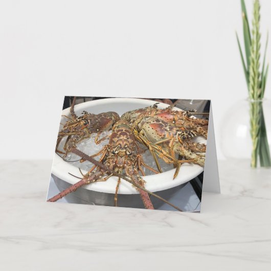 ロブスターカードが私を引き裂く()  サンキューカード (正面)