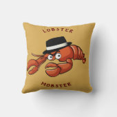 ロブスターギャブ🦞目が大きく可愛い漫画ギャング クッション (裏面)