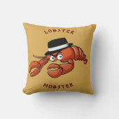 ロブスターギャブ🦞目が大きく可愛い漫画ギャング クッション (正面)