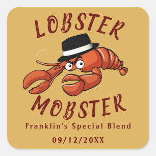 ロブスターギャブ🦞目が大きく可愛い漫画ギャング スクエアシール