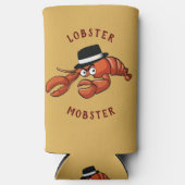 ロブスターギャブ🦞目が大きく可愛い漫画ギャング スリム缶クーラー (正面)