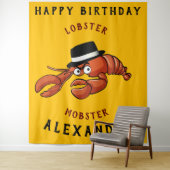 ロブスターギャブ🦞目が大きく可愛い漫画ギャング タペストリー (インサイチュ)