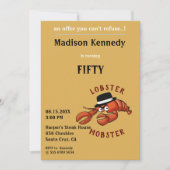 ロブスターギャブ🦞目が大きく可愛い漫画ギャング 招待状 (正面)