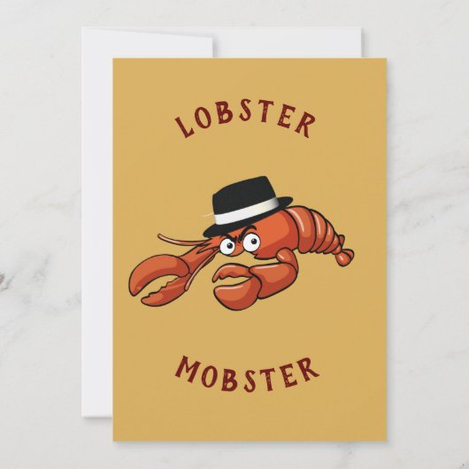 ロブスターギャブ🦞目が大きく可愛い漫画ギャング 招待状 (裏面)