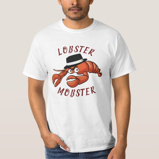 ロブスターギャブ🦞目が大きく可愛い漫画ギャング Tシャツ (正面)