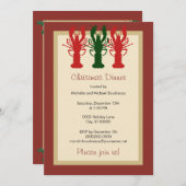 ロブスタークリスマスディナー 招待状 (正面/裏面)