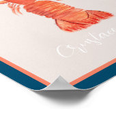 ロブスタークロウフィッシュ甲殻類水色自然 ポスター (角)